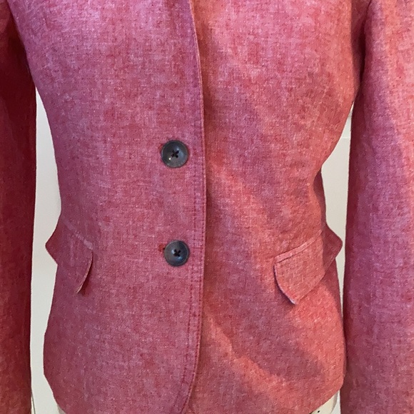 J. Crew Schoolboy Linen jacket Sz 8 - Picture 5 of 9